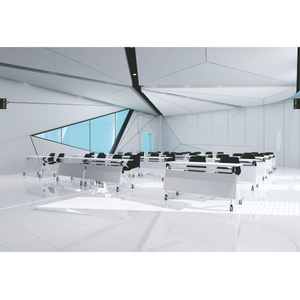 Adjustable Conference Table Chairs With Wheels ISO Certificated