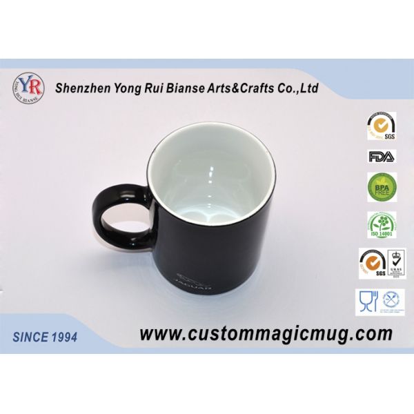 Custom Black Water Bottle Ceramic Magic Photo Mugs Colour Changing