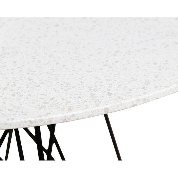 Diameter 900mm Modern Customized Ceramic Kitchen Tables, Knock-Down, Indoor Type DT-1024