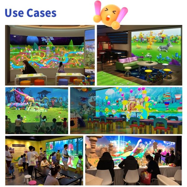 Interactive Museum Installation Immersive AR Drawing Projection Games For Children