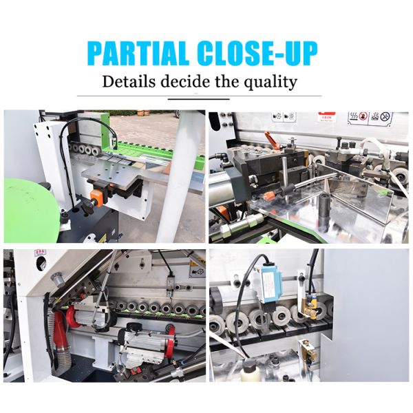 Woodworking Edge Bander with Corner Rounding 0.4-3mm Thickness 380V/220V or Customized