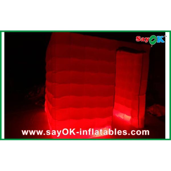 Inflatable Photo Studio Inflatable Cube Photo Booth , Inflatable Mobile Led Light Photo Booth Kiosk