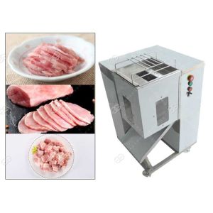 Quality Cooked Meat Cube Cutting Machine Manual For Meat Silk Processing , Stainless Steel for sale