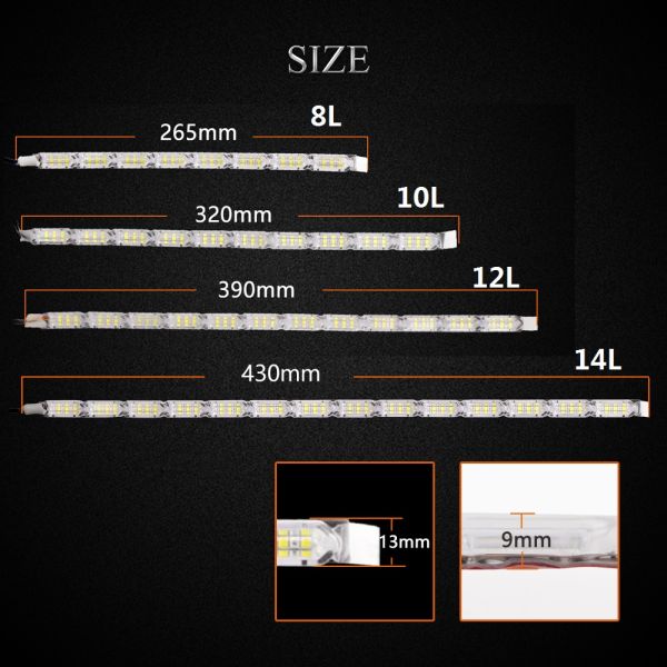 12V Two Way Streamer DRL 16SMD Strobe Light For Truck
