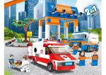 Lightweight Building Blocks Educational Toys City Logistic Medical Rescue