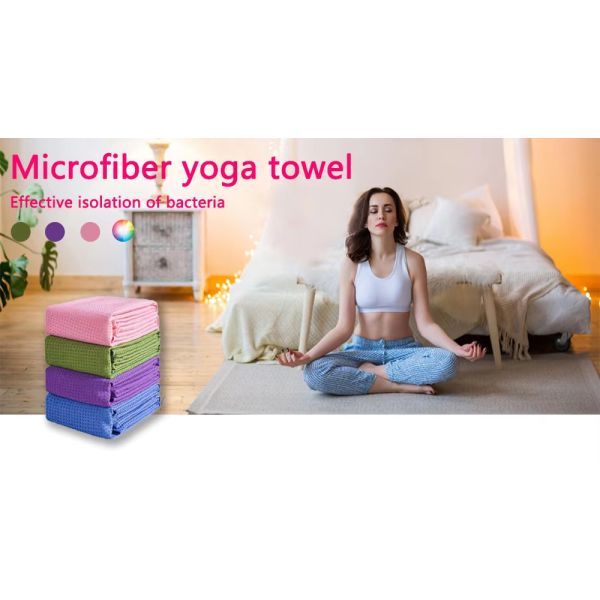 70x140 Hot Yoga Microfiber Yoga Towel Mat Non Slip Private Label Customized