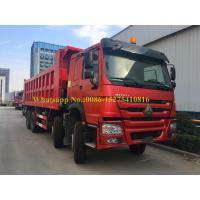 Red Color HOWO 371/420 hp 8x4 12 wheeler Heavy Duty Mining Dump/ Dumper/Tipper for sale