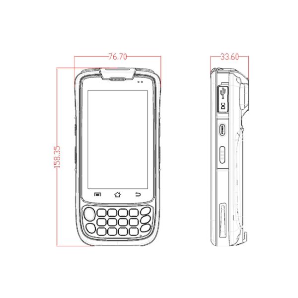 Long Distance IOT RFID Reader Android Personal Digital Assistant With Cortex A9 CPU