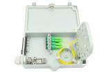 FTTH Splitter Fiber Optical Distribution Box 4 Cores PC ABS Material Wall