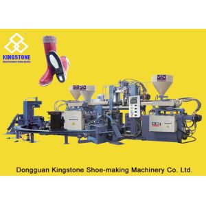 Quality Three Color Full Plastic Rain Boot Making Machine For PVC / TPR Raw Material for sale