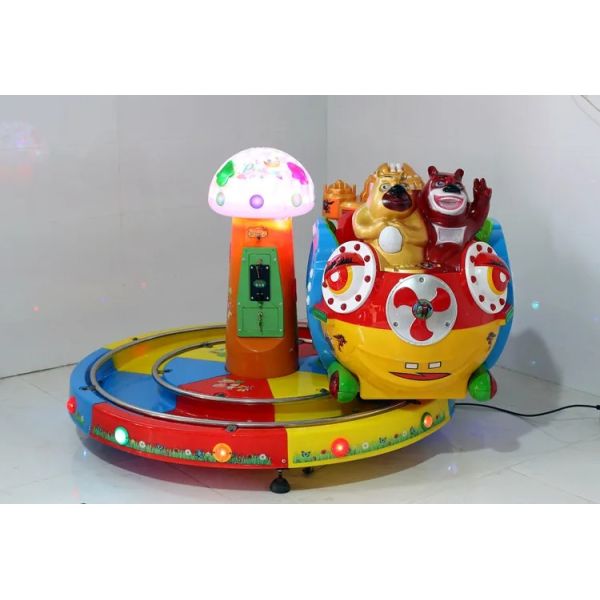 2P 80KG Carousel Adventureland Kiddie Rides Swing Machine Coin Operated