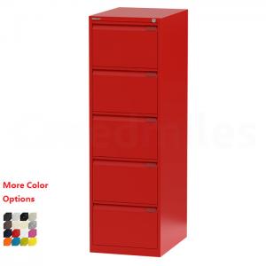Quality Red Lockable Metal Filing Cabinet Four Drawer Lateral File Cabinets For Office Use  for sale