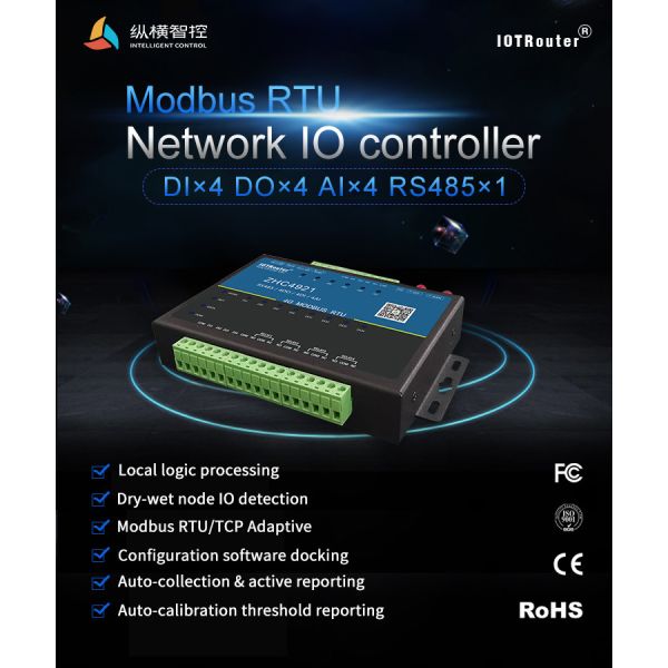 4g Network Ethernet IO Controller Rs485 Rtu Modem Server GSM M2M IOT Router