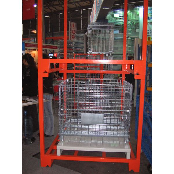 Heavy Duty Stackable Pallet Racks Customized Warehouse Stackable Steel Storage Racks