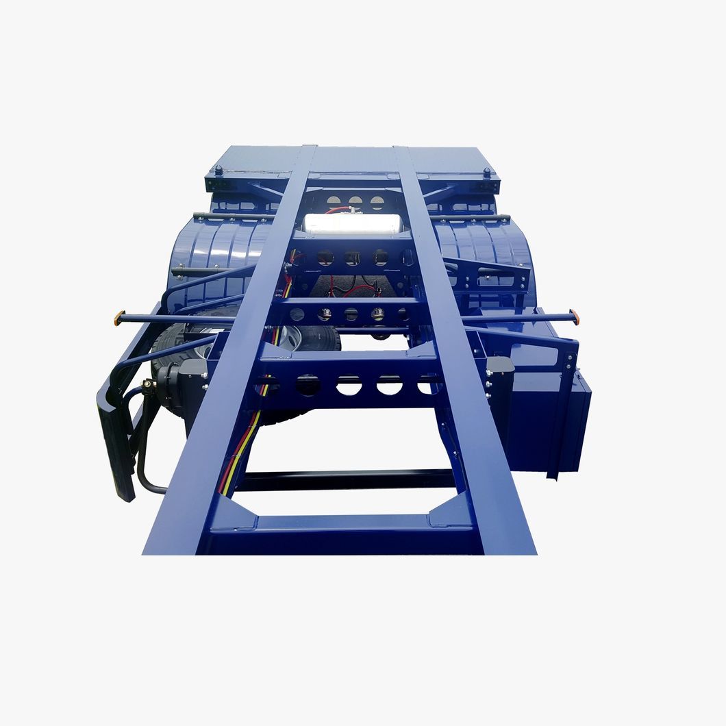 3 Axles 40FT ISO Straight Skeleton Truck Trailers with Fuwa Axle 13t and Air Bag Spring Suspension