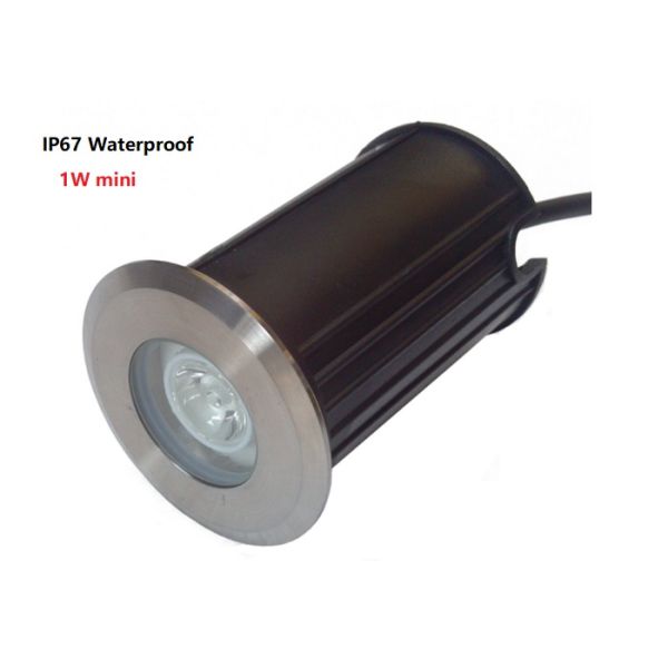 Modern Mini 1W LED Underground Light IP67 Waterproof Stainless Steel Material