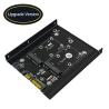 Dual MSATA SSD To Dual SATA3 Converter Adapter Card With 3.5 Inch HDD Bracket for sale