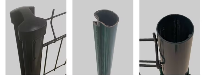 Garden Security Perimeter Bending 3d Curved Wire Mesh Fence Easy Installation