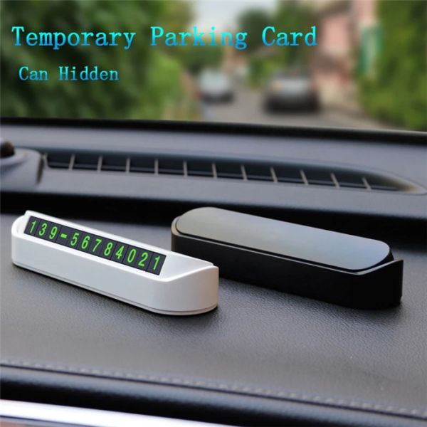 Black Car 13cmx3.5cmx2.5cm Temporary Parking Card