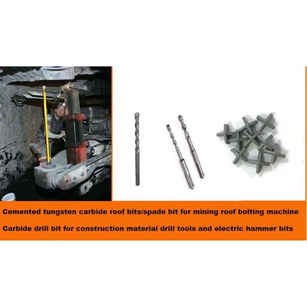 Hammer Tungsten Carbide Bit Two Heads MR600 Grade With 94 HRA Hardness