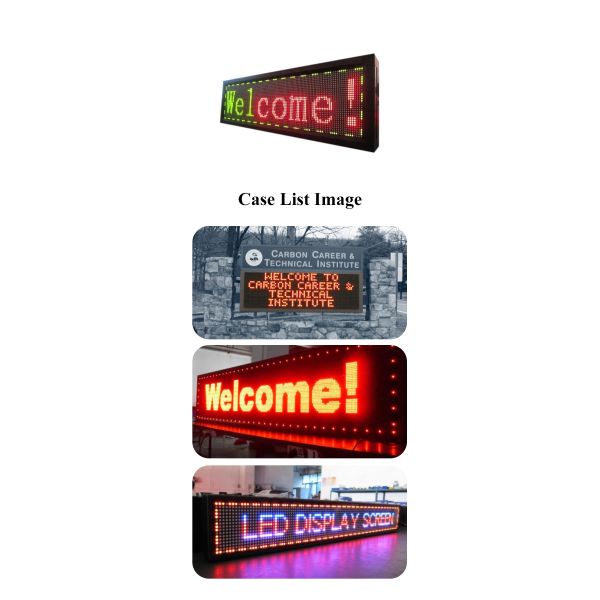 Outdoor Amber Led Display Module Waterproof High Brightness IP65 P10 Dip 320mm*160mm