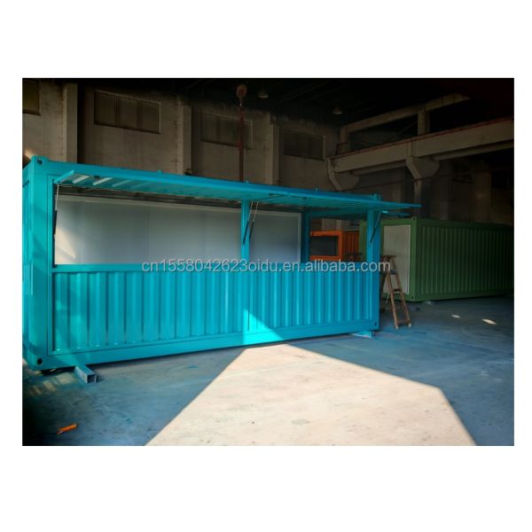 Galvanized Steel Square Tubes Main Structure Container Houses for Whole Assemble 20ft 40ft Prefab Coffee Shop
