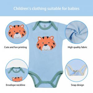 China New 2023 kids clothing wholesale Short Sleeve Boy And Girls Newborn Baby Romper Clothes Bodysuits Toddler Clothing on sale