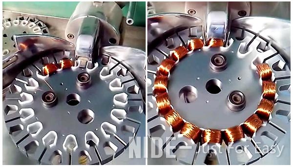 Automatic Ceiling Fan Winding Machine With 2 Coil Stations