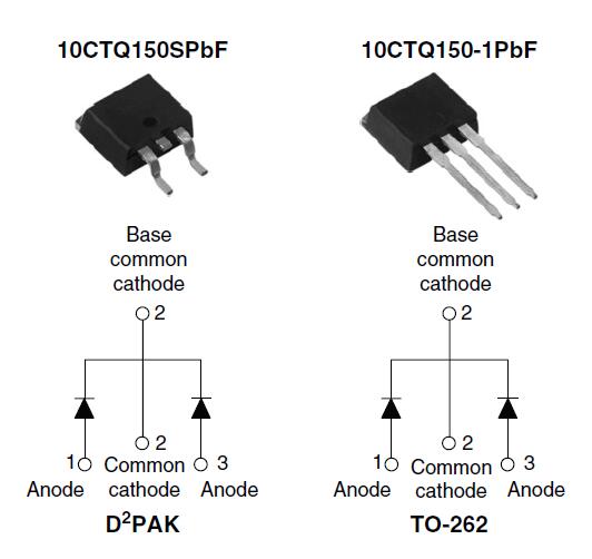 2 X 5A Schottky Rectifier Thermistor Diode 10CTQ150SPBF 10CTQ150PBF