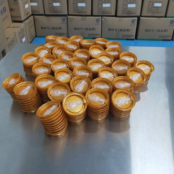 Oripack Plastic Yogurt Spoon Foldable 10.7cm Small Ice Cream Tasting Spoons 50000Pcs