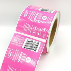 Quality Glossy Laminated Waterproof Cosmetic Labels CMYK Makeup White Label for sale