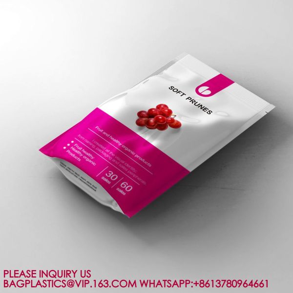 Kraft Paper Stand-Up Pouch Nuts Tea Dried Fruit Sealed Packing Bag Packaging Zipper Bag