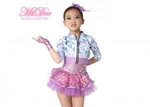 Quality MiDee Fancy Girls Jazz Dance Dress Spandex Fabric Bodice Jacket Dance Costume for sale