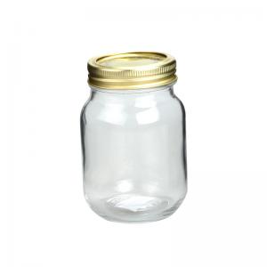 China Customized Mason Jar Drinking Glasses Transparent Mason Jars With Handles on sale