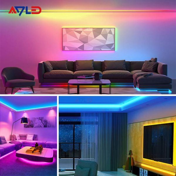 Custom COB RGB Dimmable Flexible LED Strip Light For Kitchen Cabinet Colour Changing
