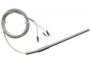 Quality 6mm Dia Temperature Sensor Pt100 3 Wire RTD High Precision E J K Type for sale