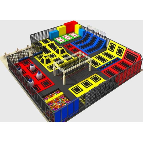 Customized Indoor Trampoline Park Playground Center Equipment With Dodge Ball