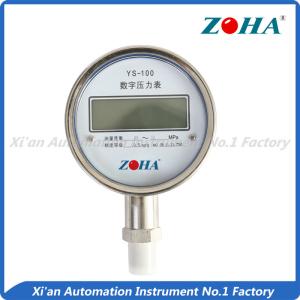 Quality Industrial Digital Water Pressure Gauge , 100mm Electronic Hydraulic Pressure Gauge for sale