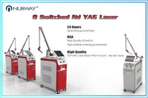 Quality Best Effective American imported ceramic cavity q-switch nd yag 1064nm 532nm laser tattoo removal machine for sale