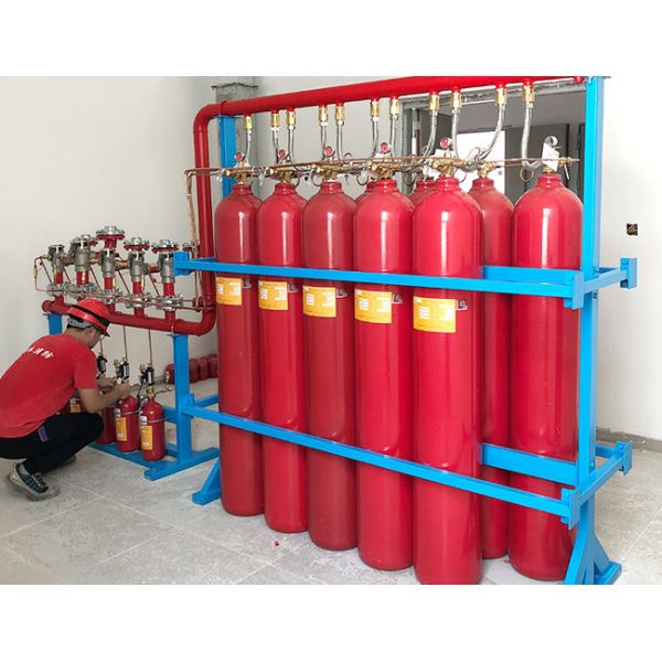 Gas Ig 541 System Fire Extinguisher Agent Bottle Group 90L / 20MPa For Treasure Warehouse