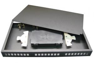 Quality 1U 19&quot; Economy Fixed fiber Patch Panel,top cover removable,For SC, FC, ST,LC adapter for sale