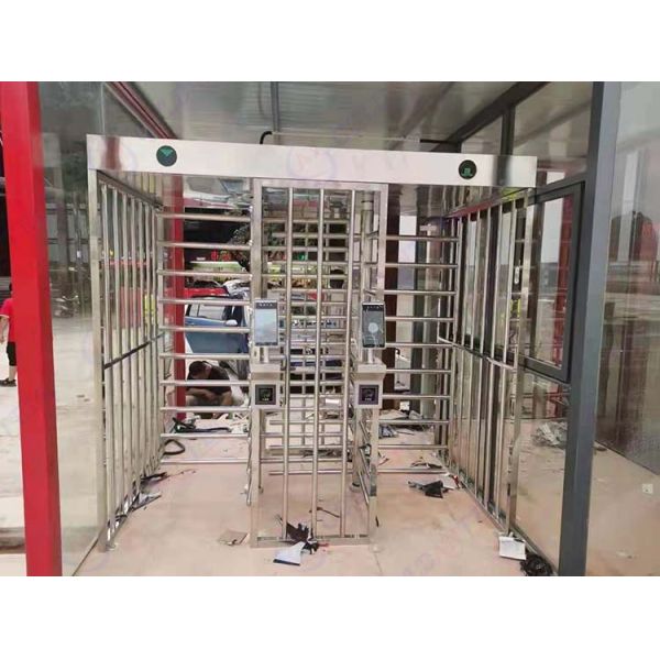 CE Pedestrian Security Gates Two Way RFID Facial Recognition Full Height Turnstile