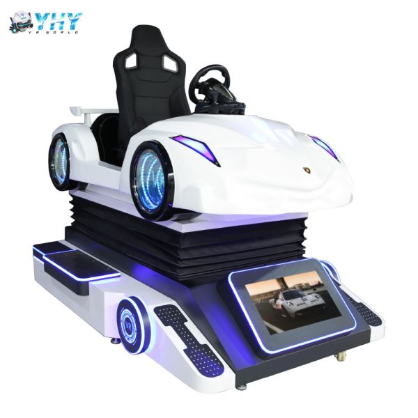 Game Center Dynamic Motion VR Driving Simulator Car With 21'' Screen