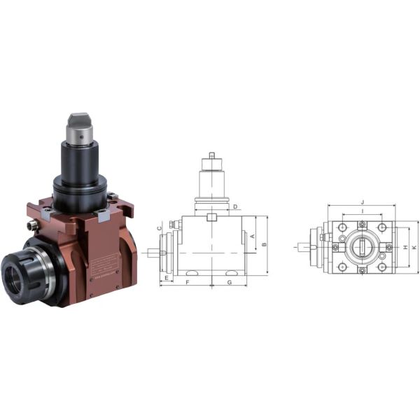 BMT40/BMT65 bmt Tool Holders Lathe Live Tooling Holders CNC Machine Accessory Double Head