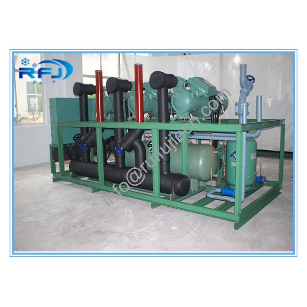 Single Screw Type Compressor Refrigeration Condensing Units / Refrigerator Cooling Unit