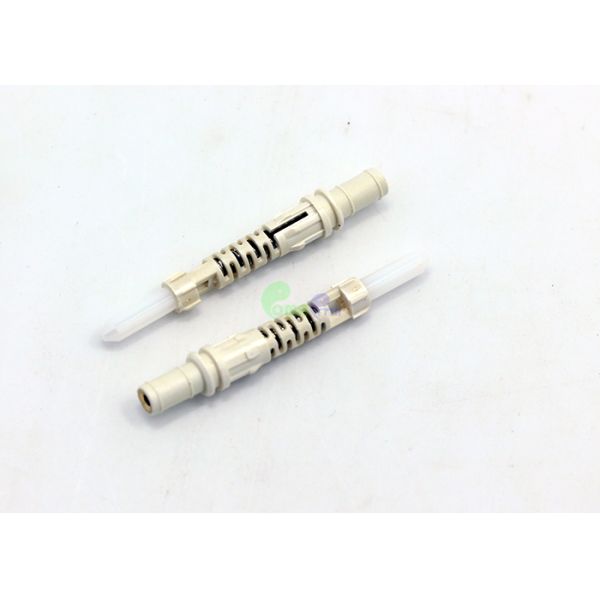 Reusable E2000 APC Simplex 9 / 125μm Fiber Optic Connectors Green Color Quick Connector