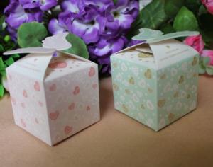 Quality Food Disposable Paper Box Packaging /  Bio - Degradable Corrugated Box For Candy for sale