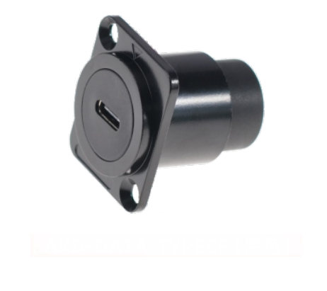 USB TYPE C Zinc Alloy Square Data Connector Dustproof Audio Data Connector for Industrial Electronics Accessories