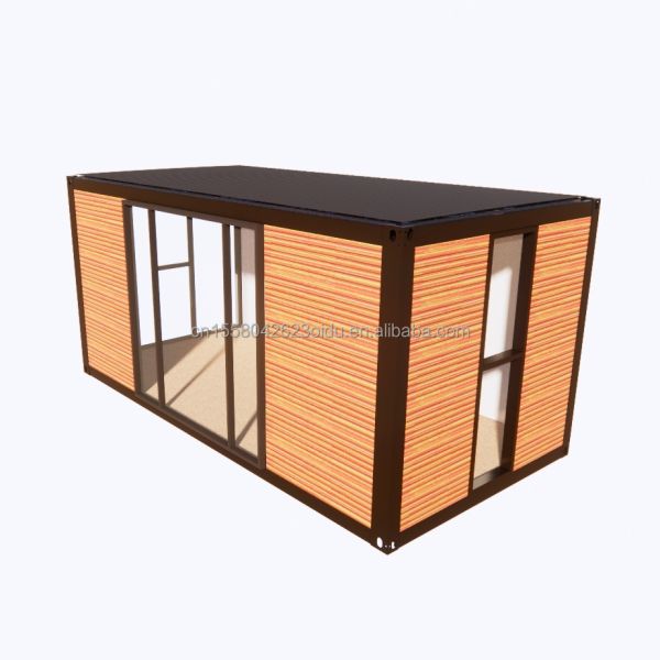 Galvanized Steel Square Tubes Container Houses for Park BBQ Store Office Mobile Portable Assembly Coffee Bar Wooden House