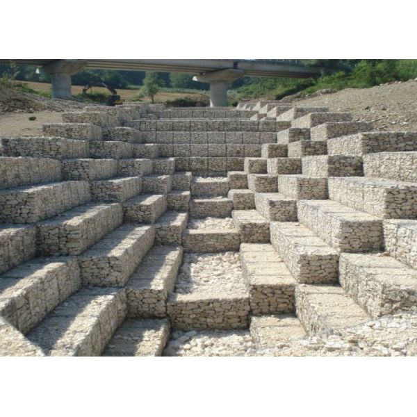 60x80 80x100 80x120 100x120 Weave Galvanized Gabion Mesh Control Flood